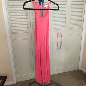 ❤️Love Fire Pink asymmetrical key hole back dress size medium